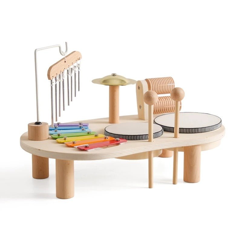 Ensemble De Jouets Musicaux En Bois Montessori - Enfant Joyeux
