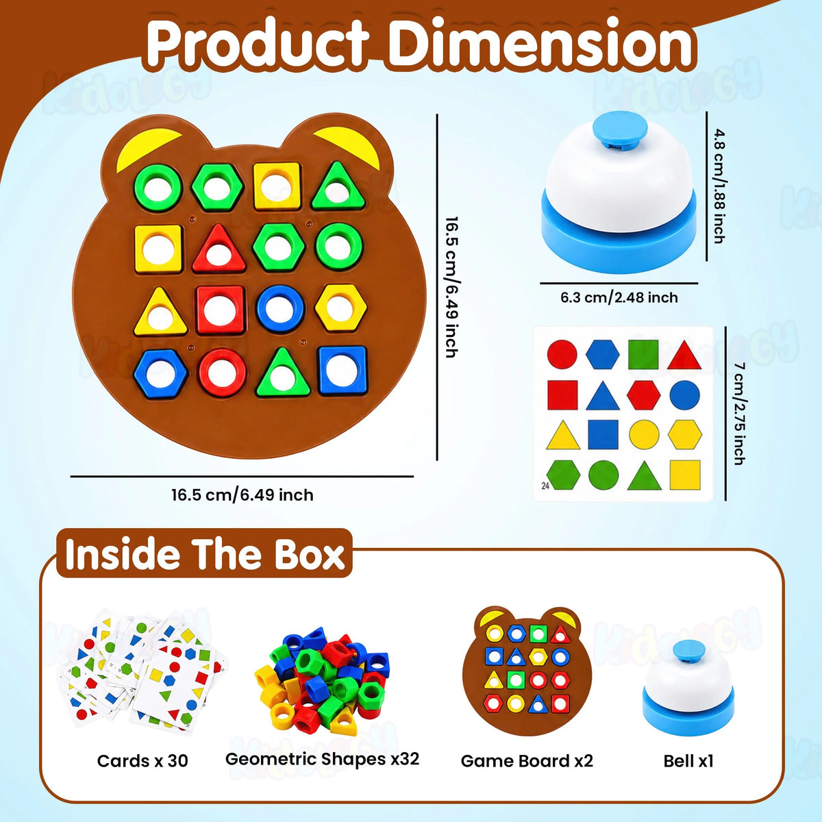Jeu D’association Formes Et Couleurs Montessori