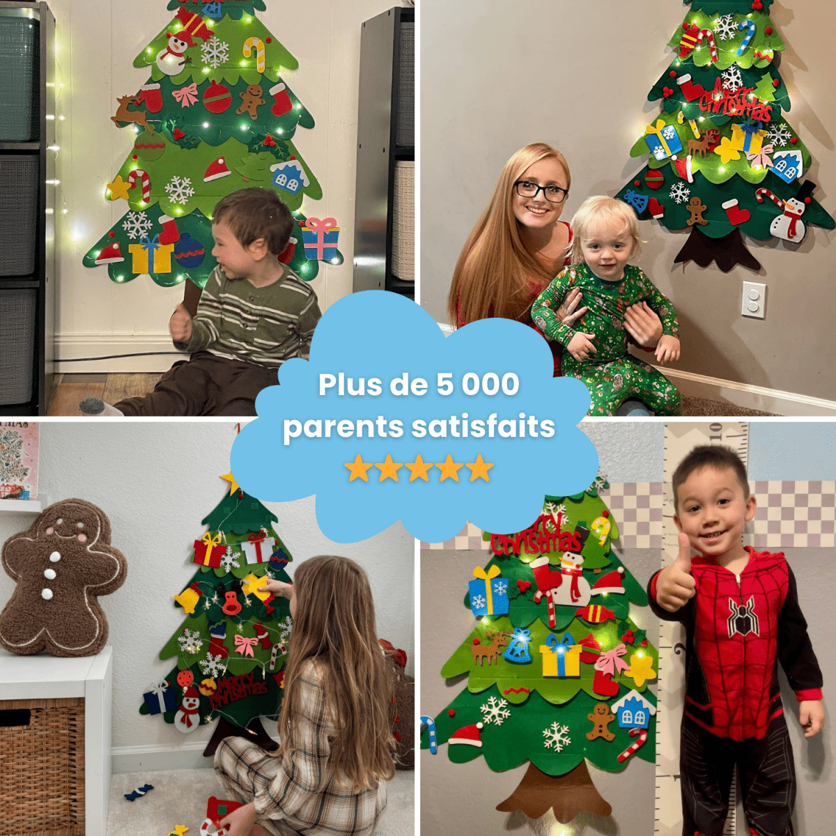 Sapin de Noël en feutre - MotAmi