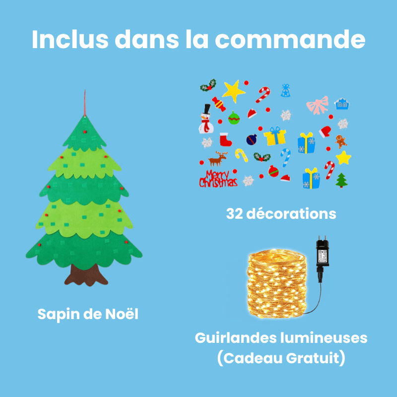 Sapin de Noël en feutre - MotAmi