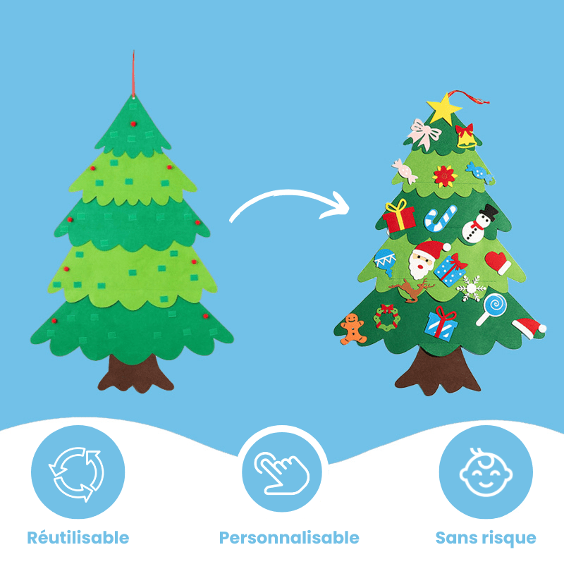 Sapin de Noël en feutre - MotAmi