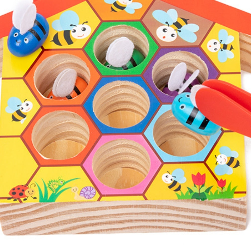 Jeu parent-enfant en bois conçu pour développer la concentration