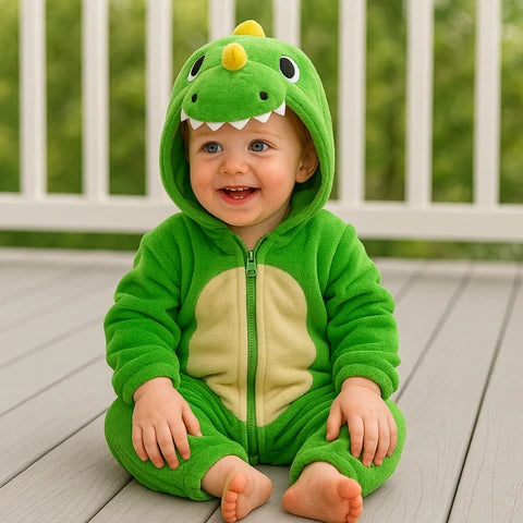Toddler Dinosaur Fleece Jumpsuit