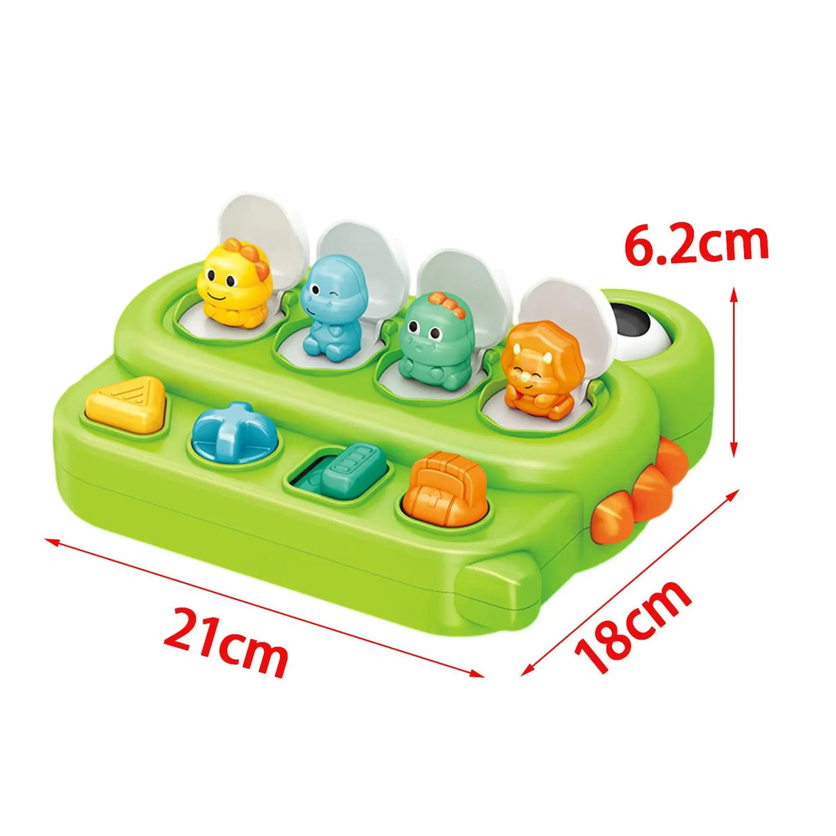 Montessori Button Dinosaur Toy for Ages 3+