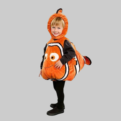 Costume de poisson une-pièce pour enfant, vue de face