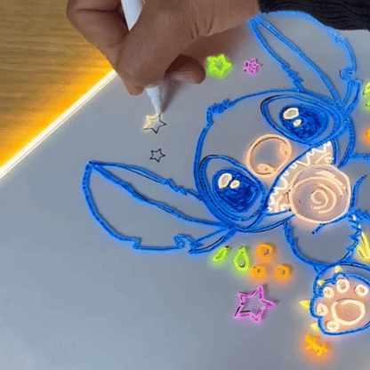 Tableau de dessin lumineux à DEL