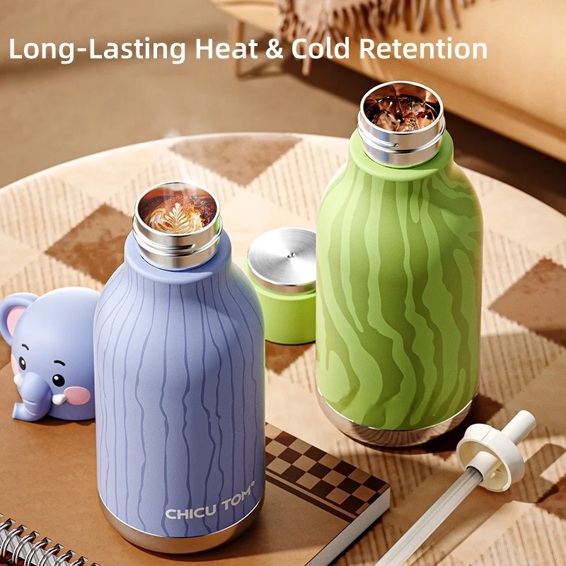 Bouteille thermos à motifs d’animaux pour les activités extérieures