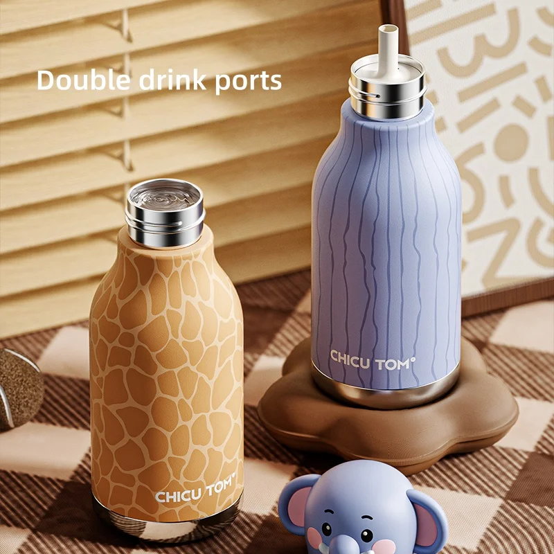 Bouteille thermos adaptée aux boissons des enfants