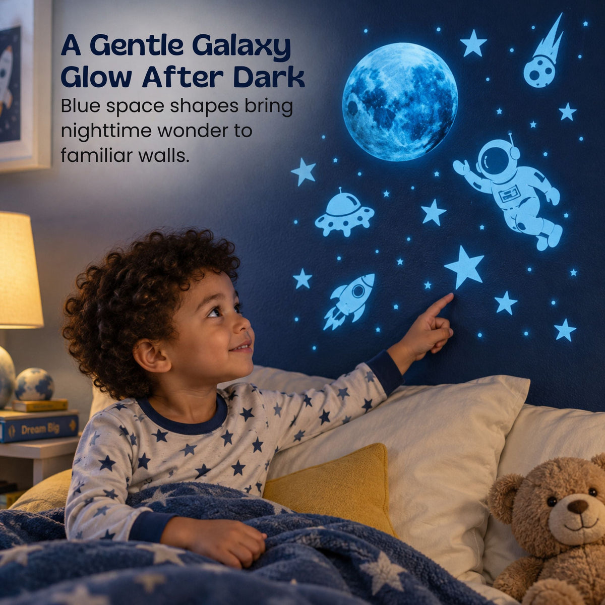 Planètes et étoiles décoratives pour chambre d’enfant