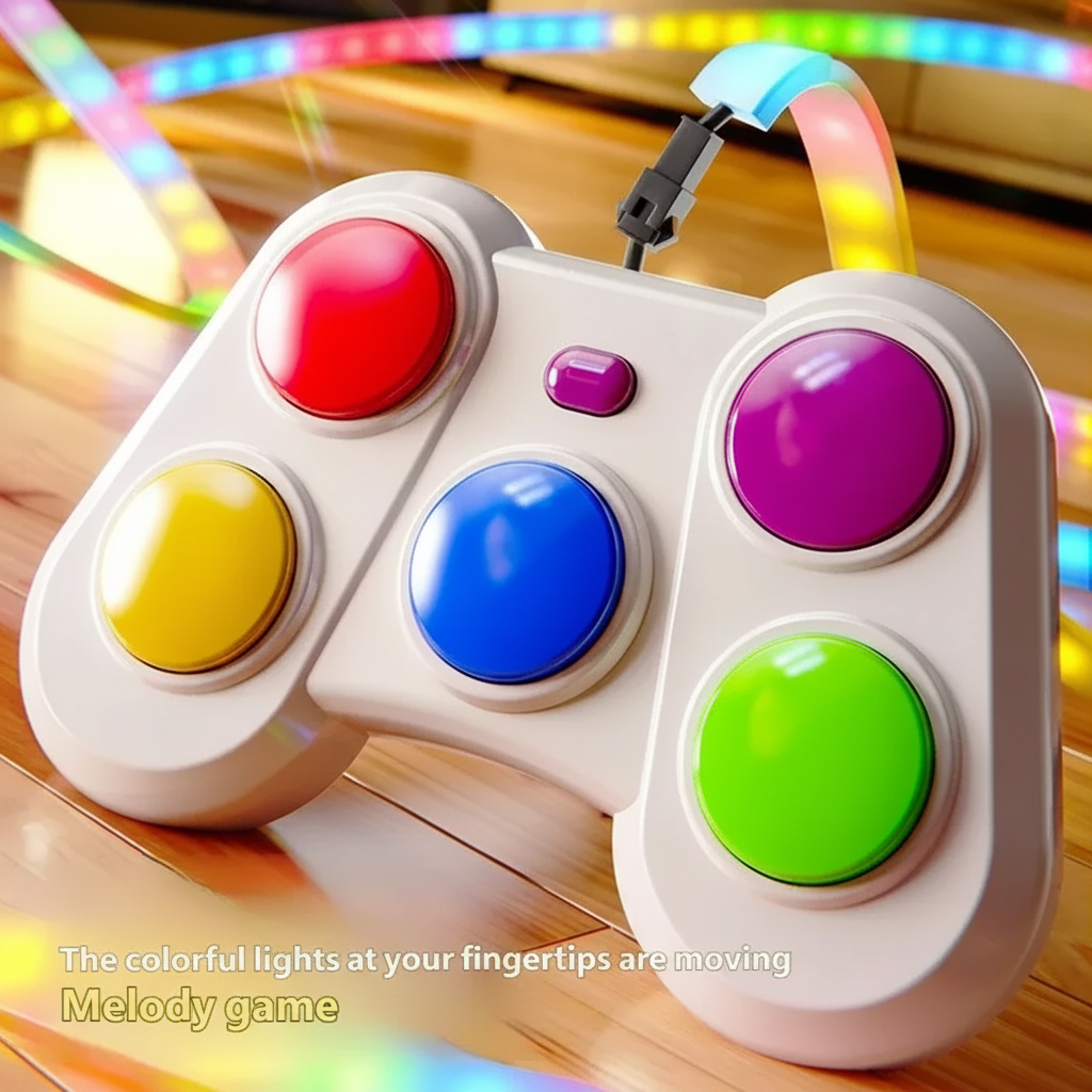 Jeu de réaction compact présenté sur une surface claire