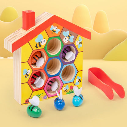 Jeu Montessori en bois favorisant la motricité fine et la coordination