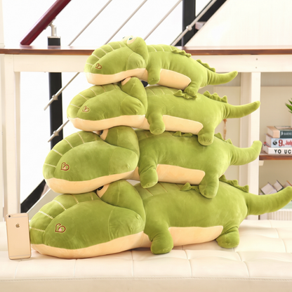 Peluche crocodile douce avec son long corps rembourré