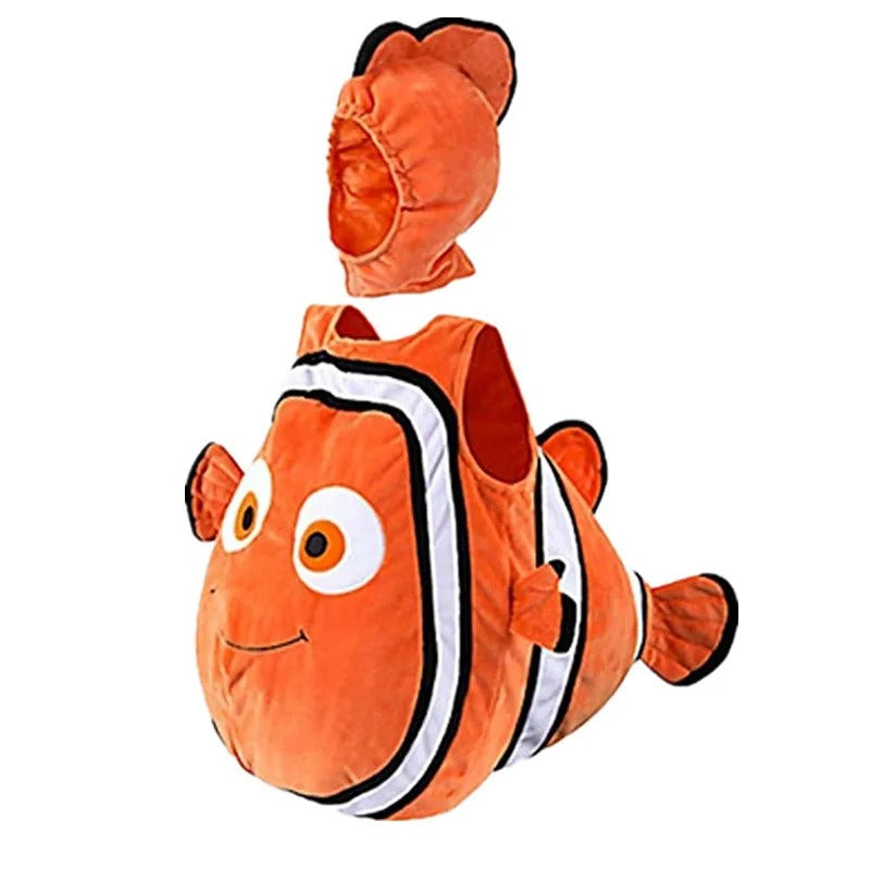 Costume de poisson une-pièce pour enfant, vue de dos