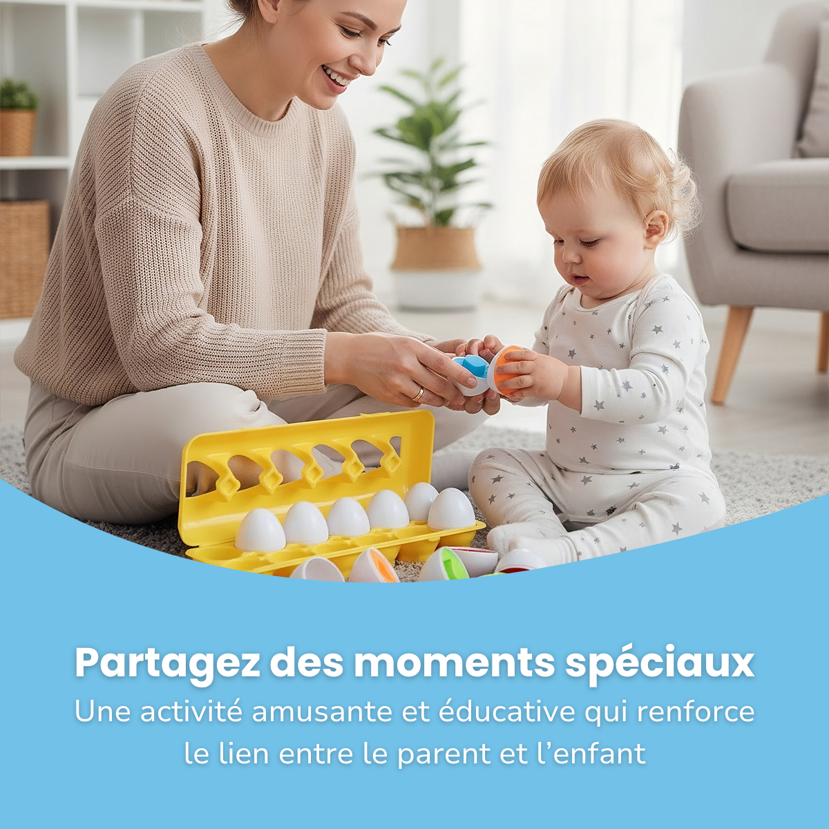 Œufs Géométriques Montessori (lot de 12)