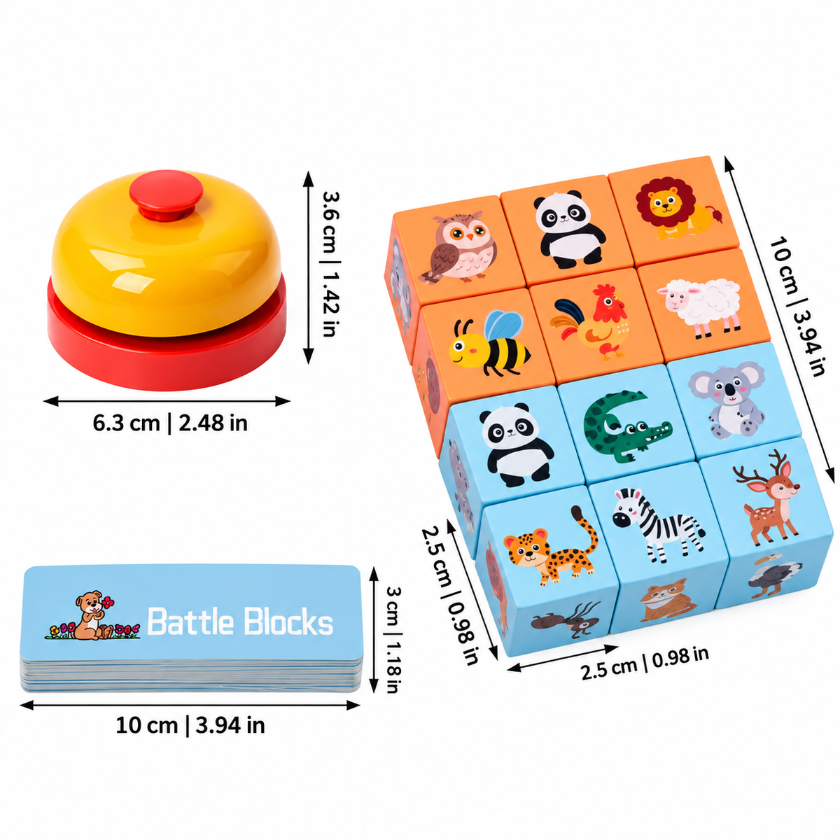 Pièces du jeu d’animaux à associer pour une activité éducative Montessori