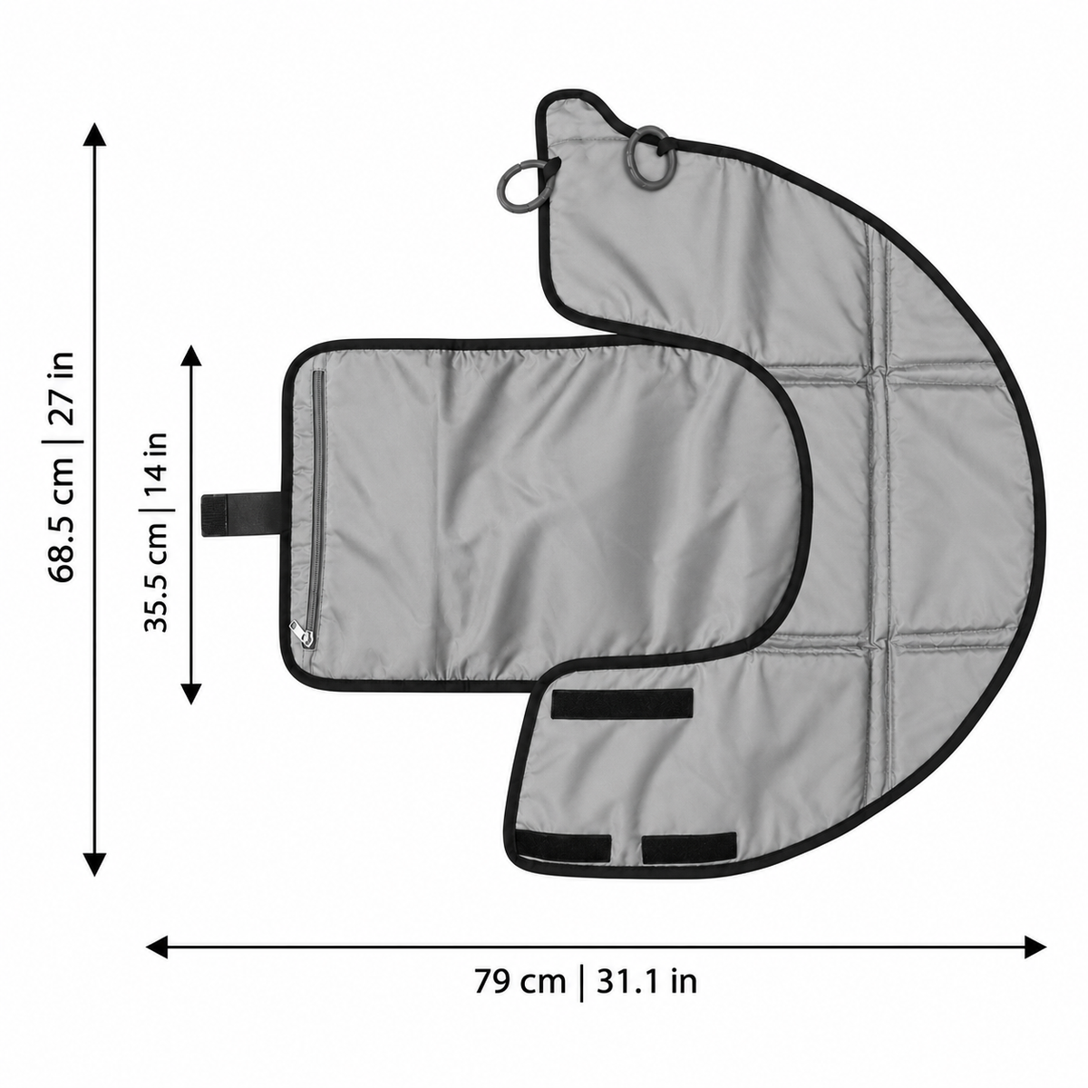 Matelas à langer pliable pour les changements de bébé en déplacement