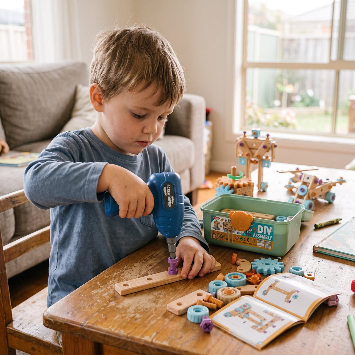 Outils jouets conçus pour stimuler l’imagination des enfants