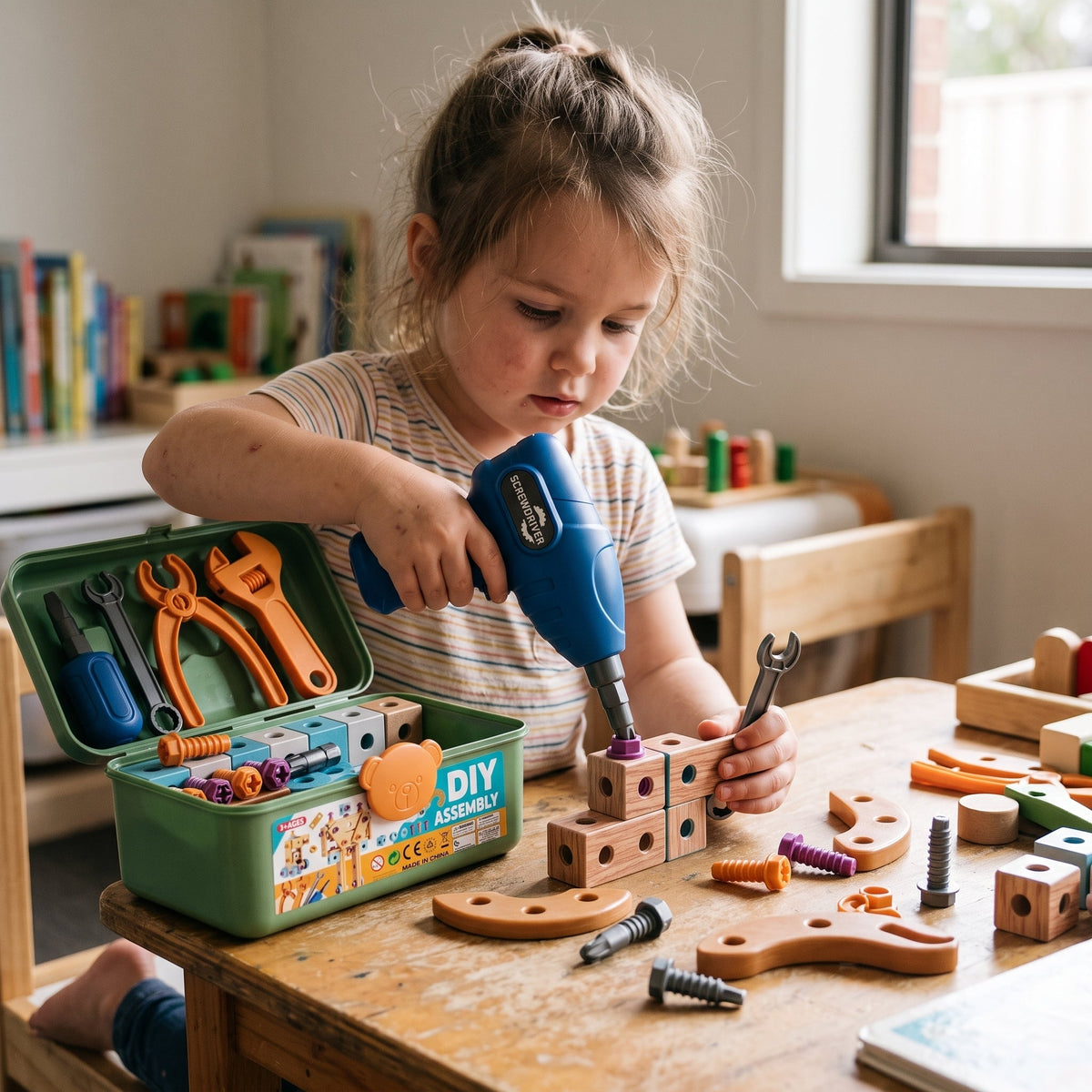 Ensemble de 126 pièces pour jouer au bricolage et à la construction