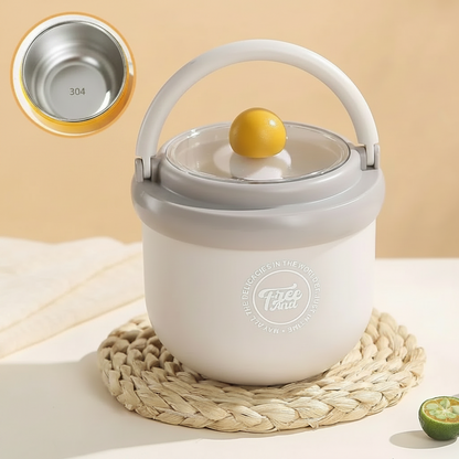 Bol-Repas Isotherme En Acier Inoxydable Avec Cuillère