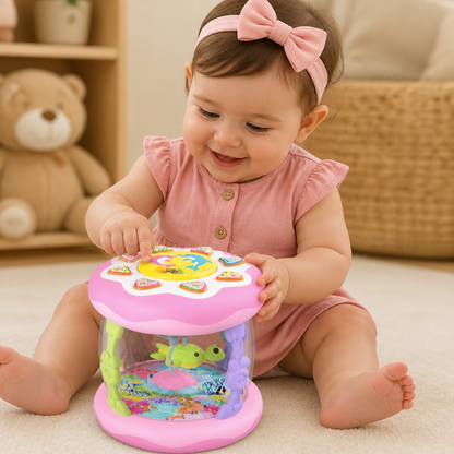 Jouet musical Montessori utilisé pour accompagner un moment calme
