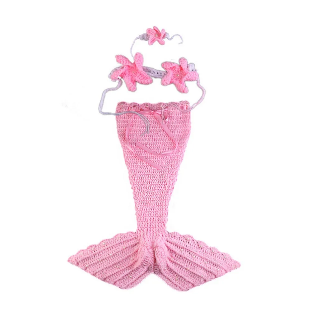 Baby Mermaid Set With Tail Top And Headband
