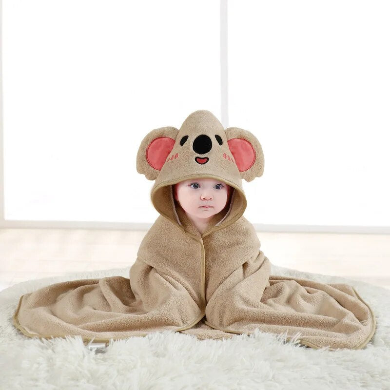 Serviette de bain pour enfant adaptée à la sortie du bain