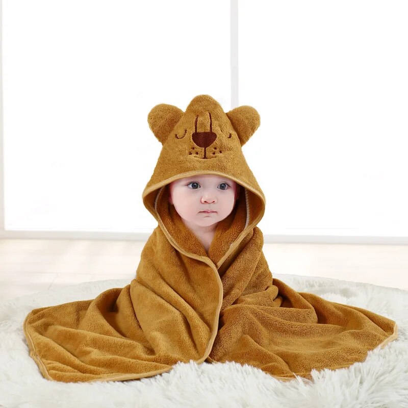 Serviette de Bain pour Enfants à Motifs d’Animaux