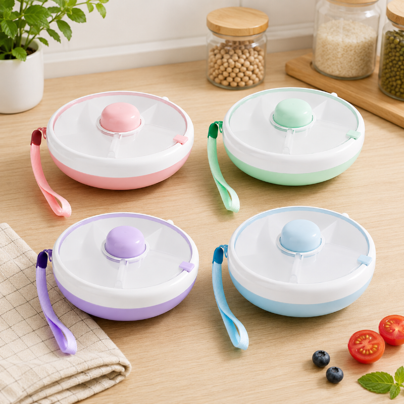 Boîte à collations pour enfants avec cinq compartiments visibles