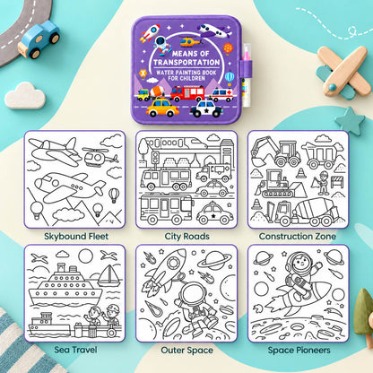 Livre de coloriage à l’eau présenté comme une idée-cadeau pour enfant