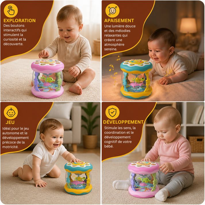 Jouet Musical Interactif Montessori Avec Lumières
