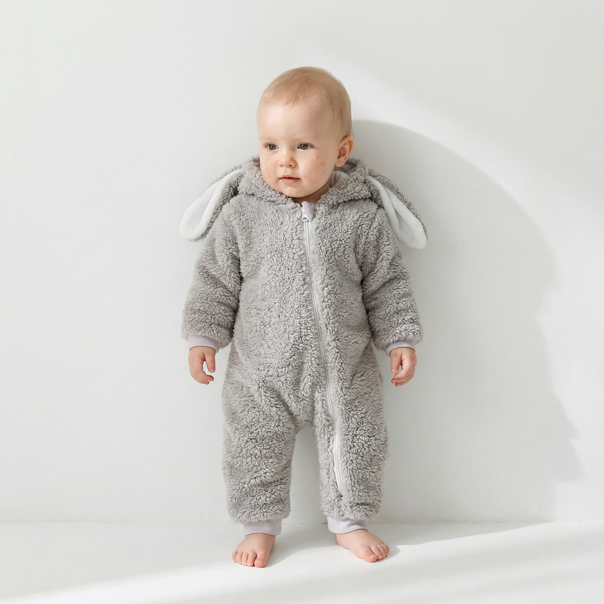 Barboteuse une pièce en cachemire pour bébé