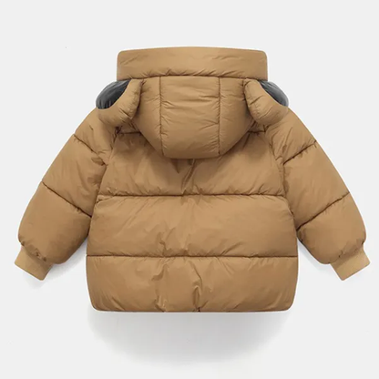 Fermeture avant pratique du manteau d’hiver pour enfant