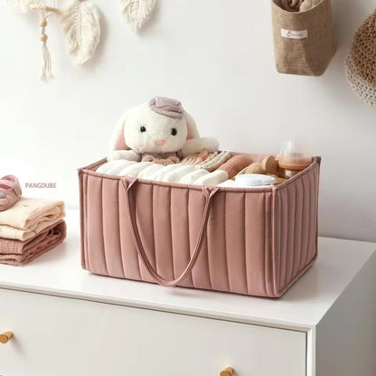 Panier à Couches en Coton avec Séparateur Amovible