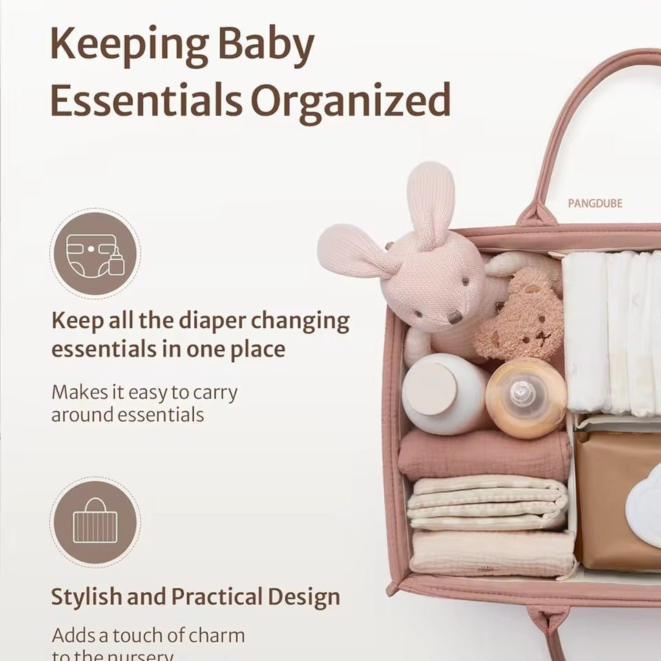Panier à couches présenté dans une chambre de bébé