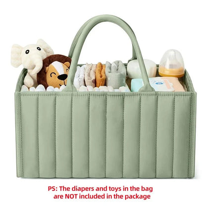Panier en coton pour ranger couches et lingettes