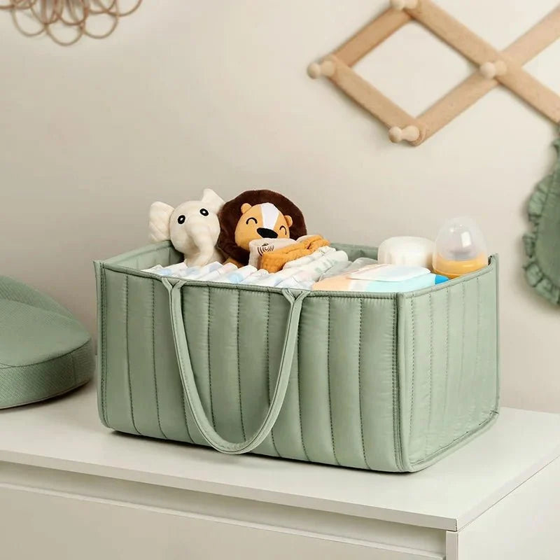 Panier à couches en coton avec séparateur amovible