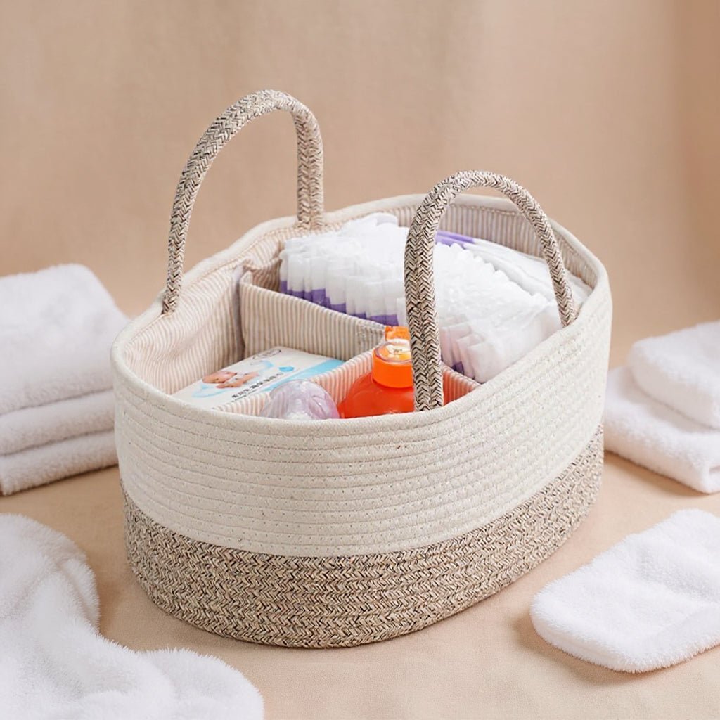 Vue intérieure du panier à couches et de son séparateur