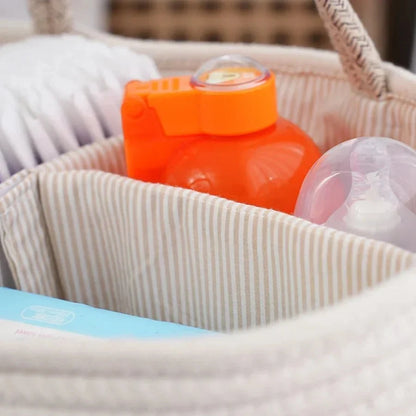 Panier en coton pour ranger les essentiels de bébé