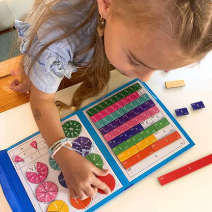 Livre Magnétique Montessori Pour Apprendre Les Fractions