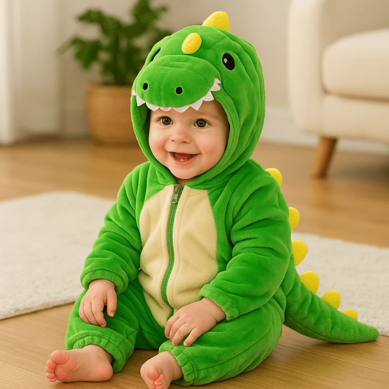 Combinaison Polaire Dinosaure Pour Tout-Petit - Enfant Joyeux