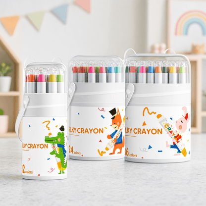Crayons De Coloriage Lavables Jumbo Pour Enfants - Enfant Joyeux