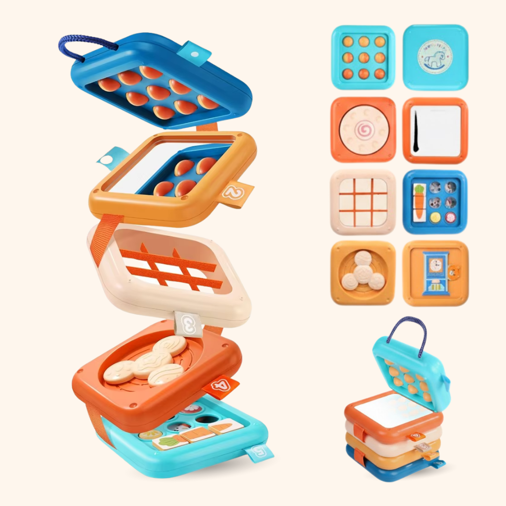 Cube D’apprentissage Montessori Interactif 7 En 1 - Enfant Joyeux