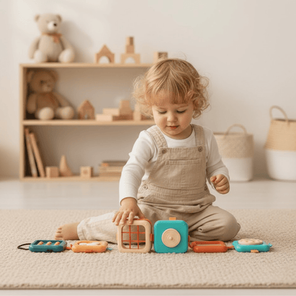 Cube D’apprentissage Montessori Interactif 7 En 1 - Enfant Joyeux