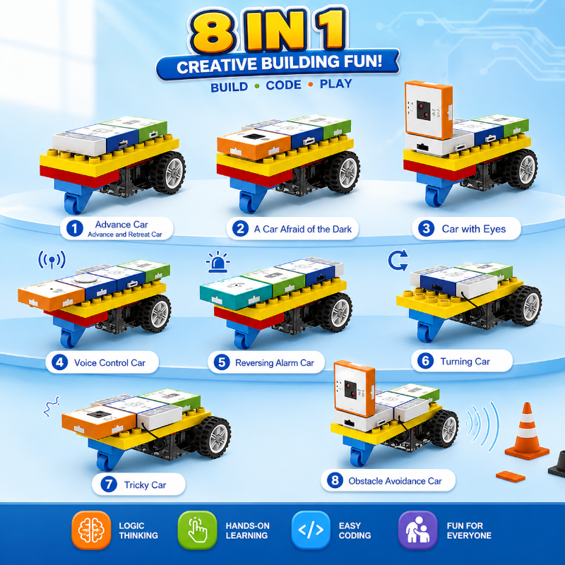 Blocs de construction éducatifs pour une activité de programmation sans écran