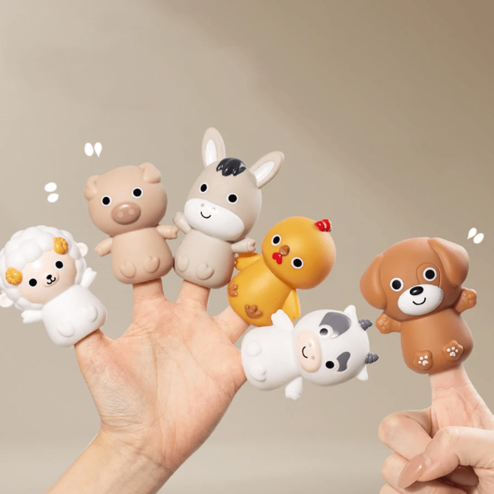 Ensemble De 3 Voitures Jouets Animaux En Silicone - Enfant Joyeux