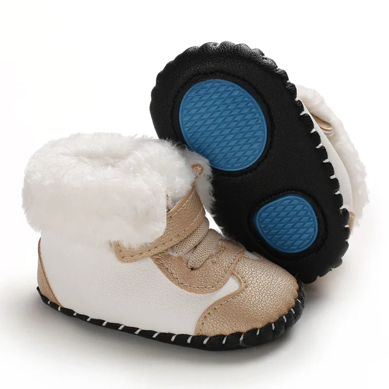 Bottillons D’hiver Pour Bébé Doublés De Coton Ajustables