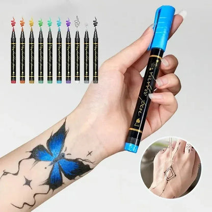 Crayons De Maquillage Corporel 10 Couleurs Lavables