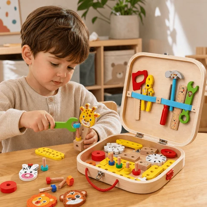 Ensemble De Construction En Bois Pour Enfants