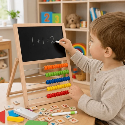 Tableau D’Activités Montessori Avec Abaque Pour Enfants
