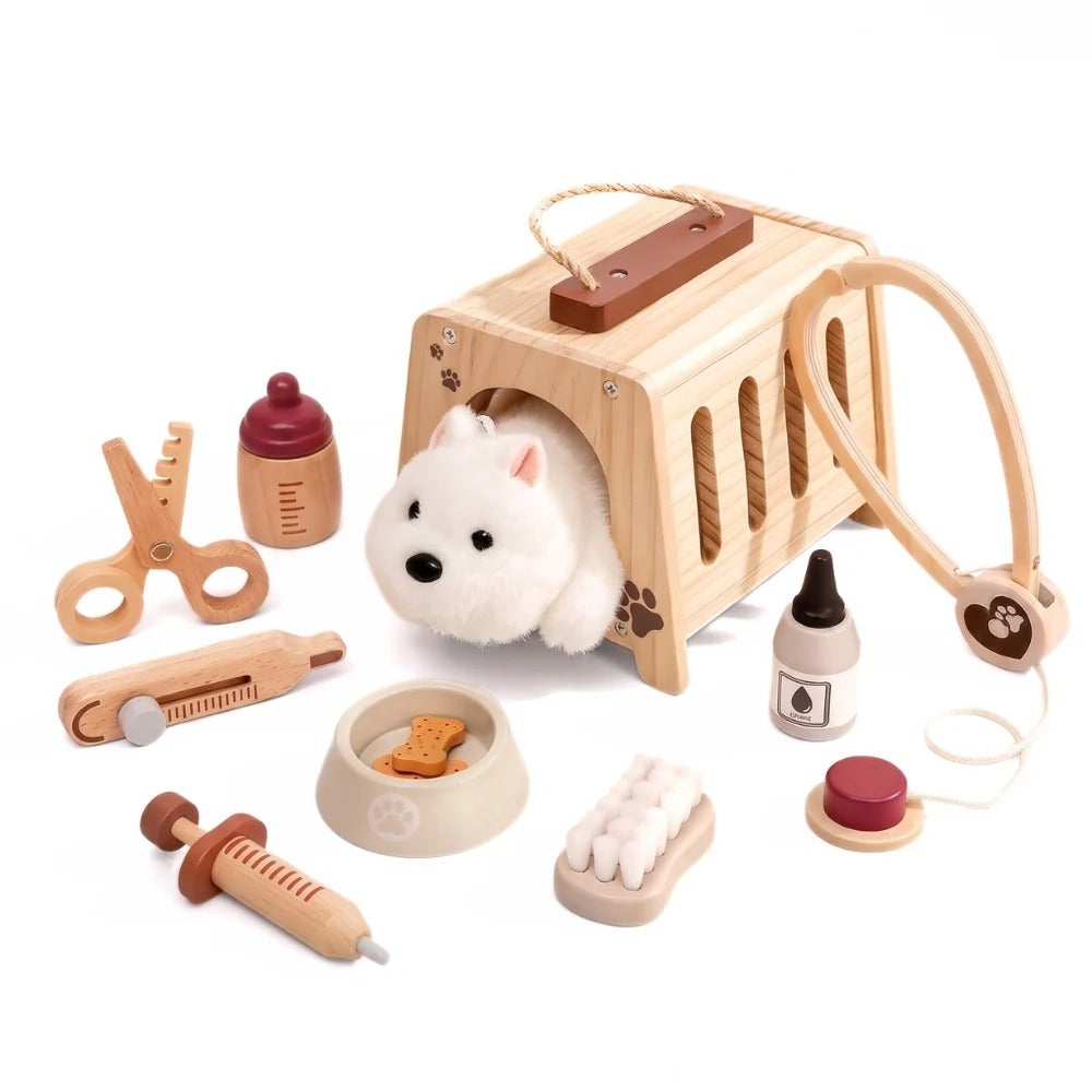 Wooden Veterinarian Role-Play Kit